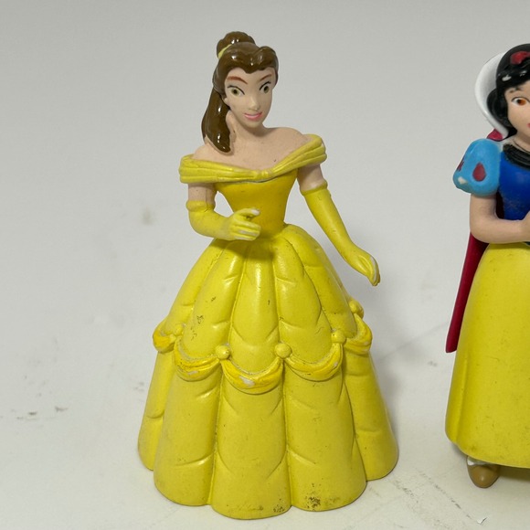 Disney Princess PVC Figures Lot Belle Snow White Prince Florian Cake Toppers - Picture 2 of 11